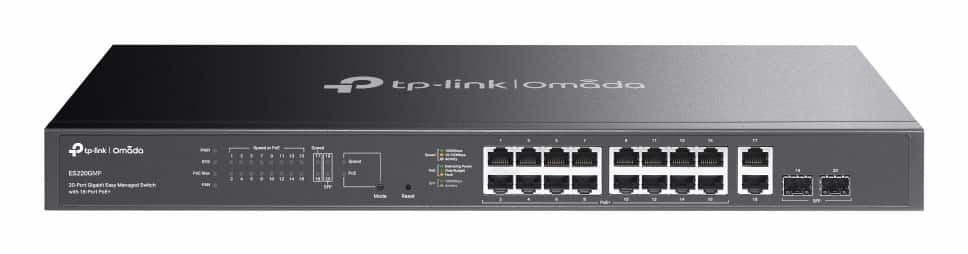 Switch TP-LINK ES220GMP 2 Wentylatory — zdjęcie 1 z 5