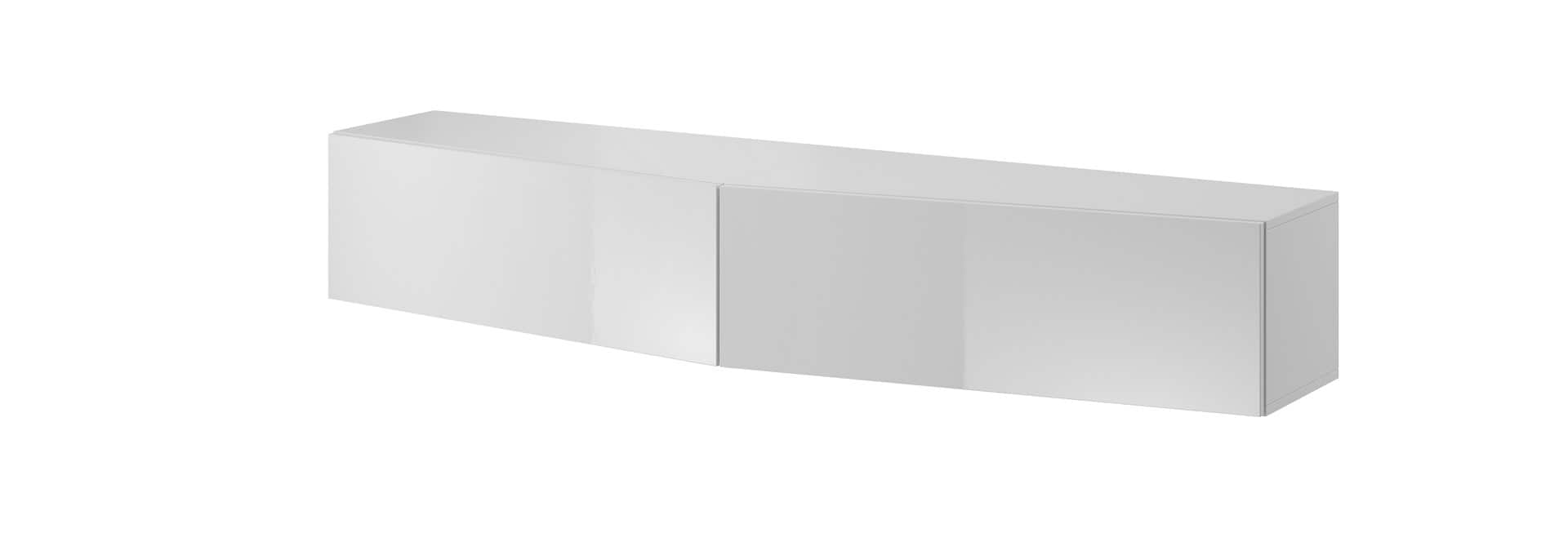 Szafka RTV VIGO SLANT 180cm biały/biały — zdjęcie 1 z 4