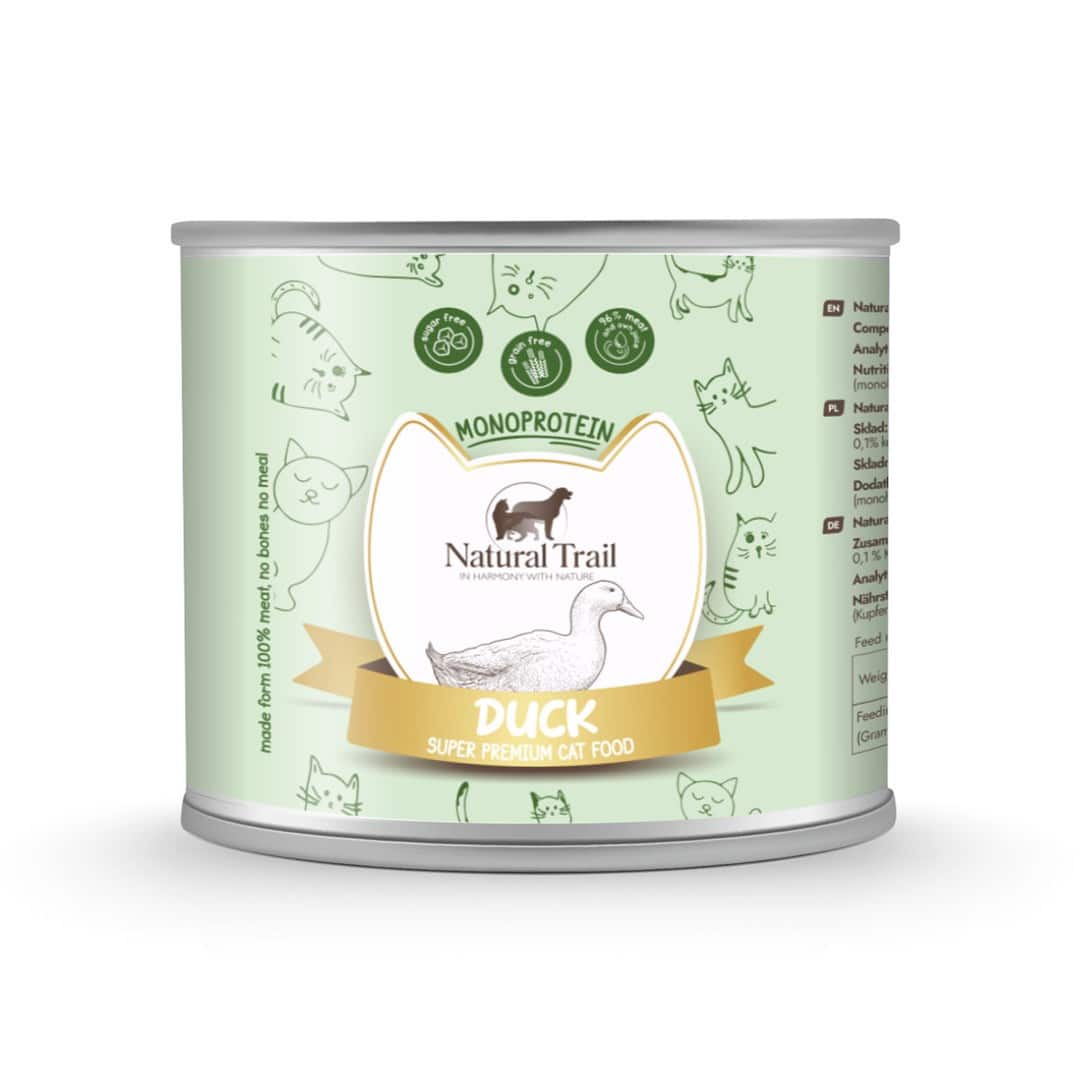 NATURAL TRAIL Cat Monoprotein with Duck 185g