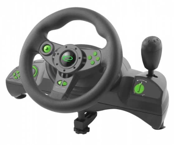 Kierownica Esperanza Nitro EGW102 (PC, PS3; czarna) — zdjęcie 1 z 4