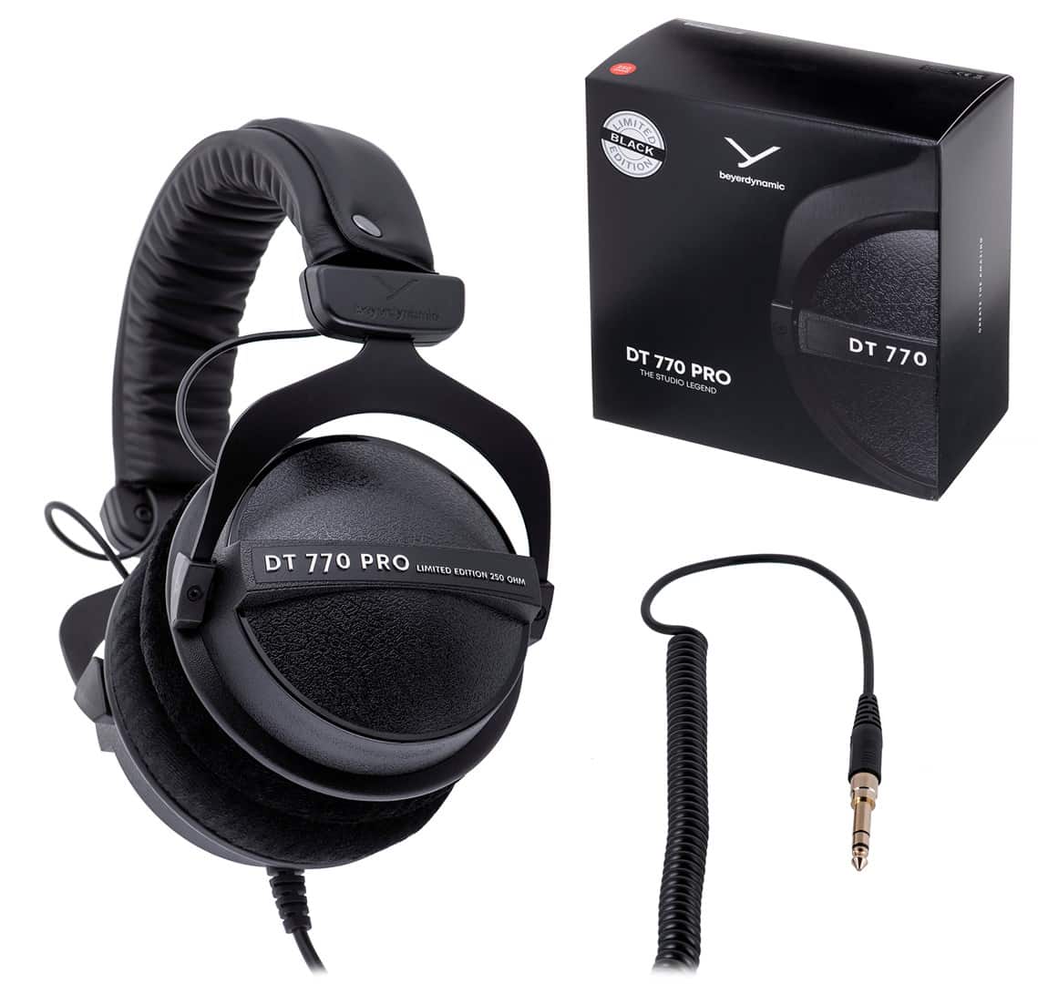 Beyerdynamic DT 770 PRO 250 OHM BLACK LIMITED EDITION - Słuchawki studyjne zamknięte — zdjęcie 1 z 8