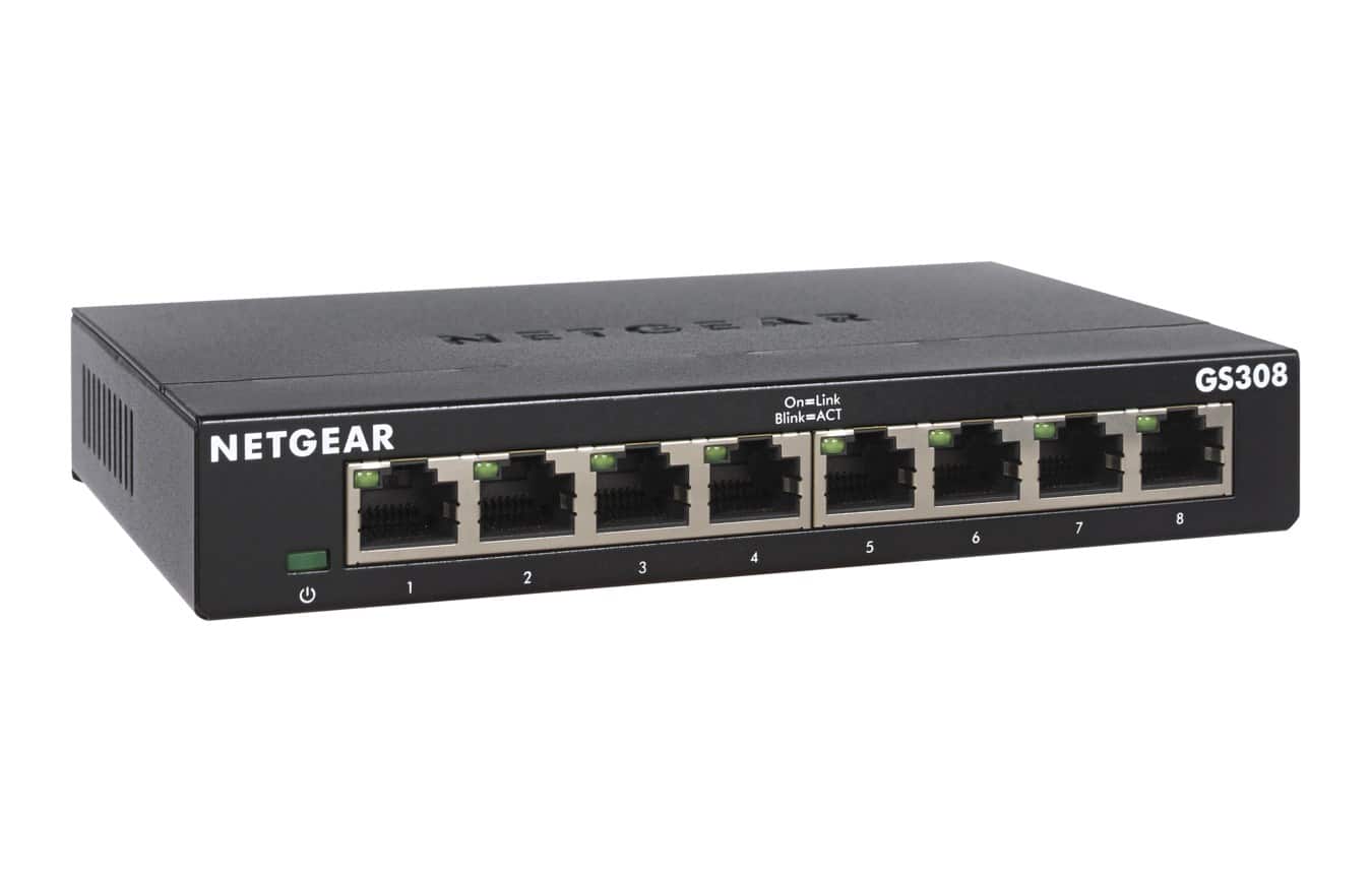 Switch Netgear GS308-300PES 8-portowy Niezarządzany — zdjęcie 1 z 2