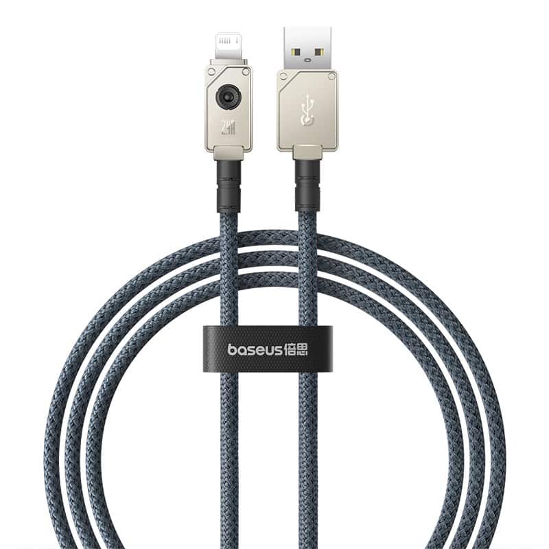 Kabel Baseus Unbreakable USB-Lightning 2.4A 1m biały — zdjęcie 1 z 8