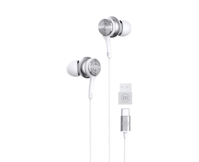 MAXELL XC1 Słuchawki przewodowe USB-C białe — zdjęcie 1 z 2