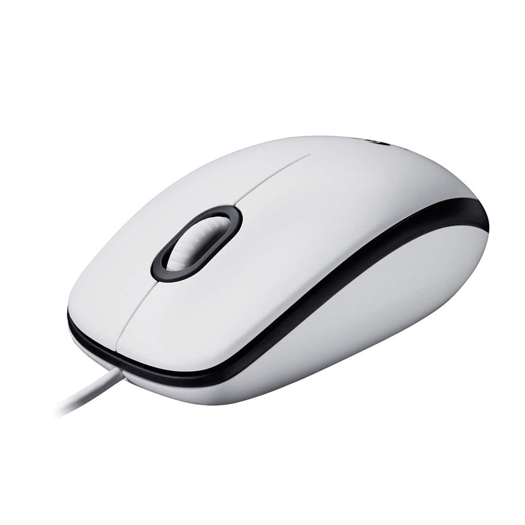 Mysz Logitech M100 White - Biała, Oburęczna — zdjęcie 1 z 6
