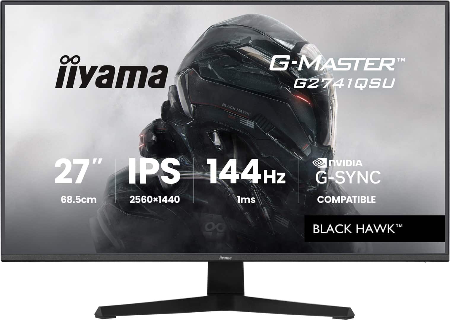 MONITOR IIYAMA LED IPS 27" G2741QSU-B1 Black Hawk 144Hz — zdjęcie 1 z 8
