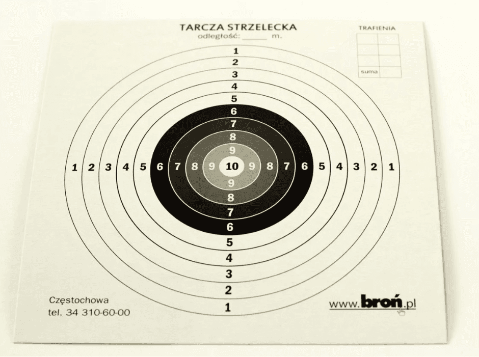 Tarcze papierowe 17x17 cm, 100 szt. — zdjęcie 1 z 2