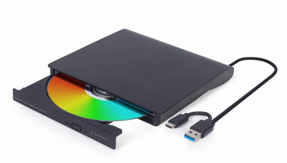 GEMBIRD ZEWNĘTRZNA NAGRYWARKA DVD 8X, CD 24X USB 3.1 SLIM CZARNA — zdjęcie 1 z 2