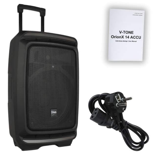 V-TONE OrionX 14 ACCU - Kolumna aktywna czarna — zdjęcie 1 z 8
