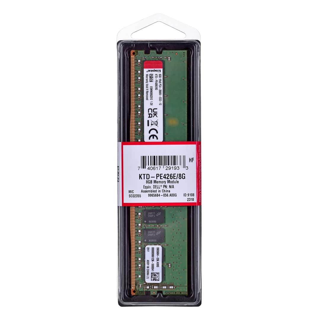 Pamięć Kingston 8GB DDR4-2666Mhz ECC dla Dell