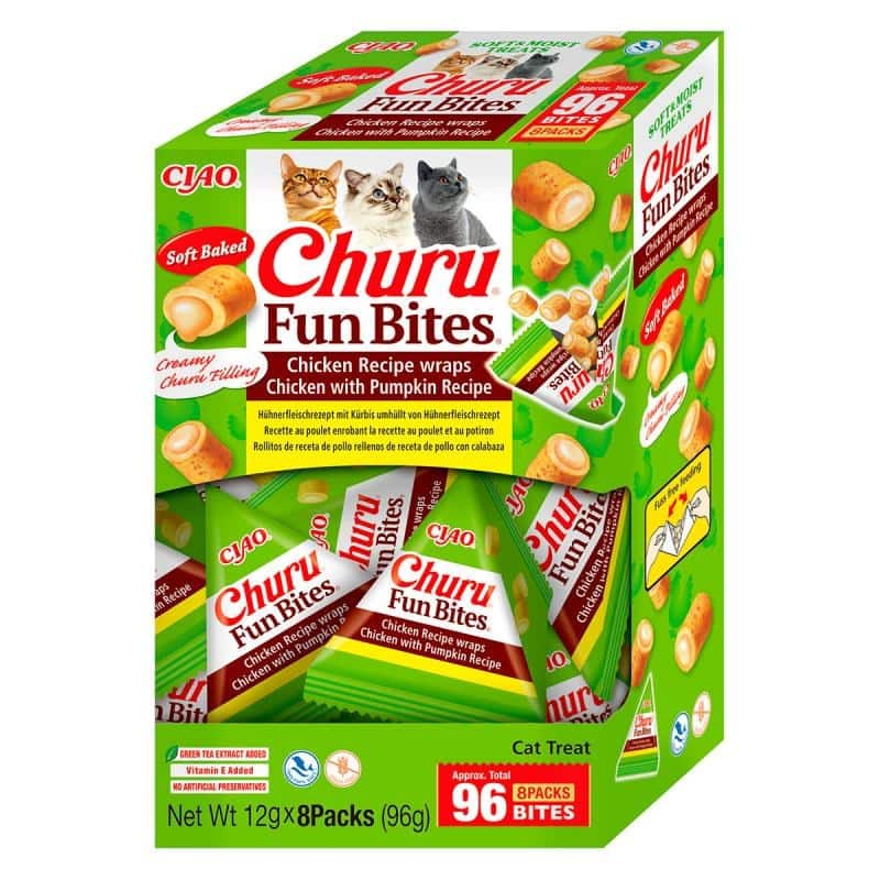 INABA CAT FUN BITES CHICKEN & PUMPKIN przysmak dla kota  8x12g (96g)