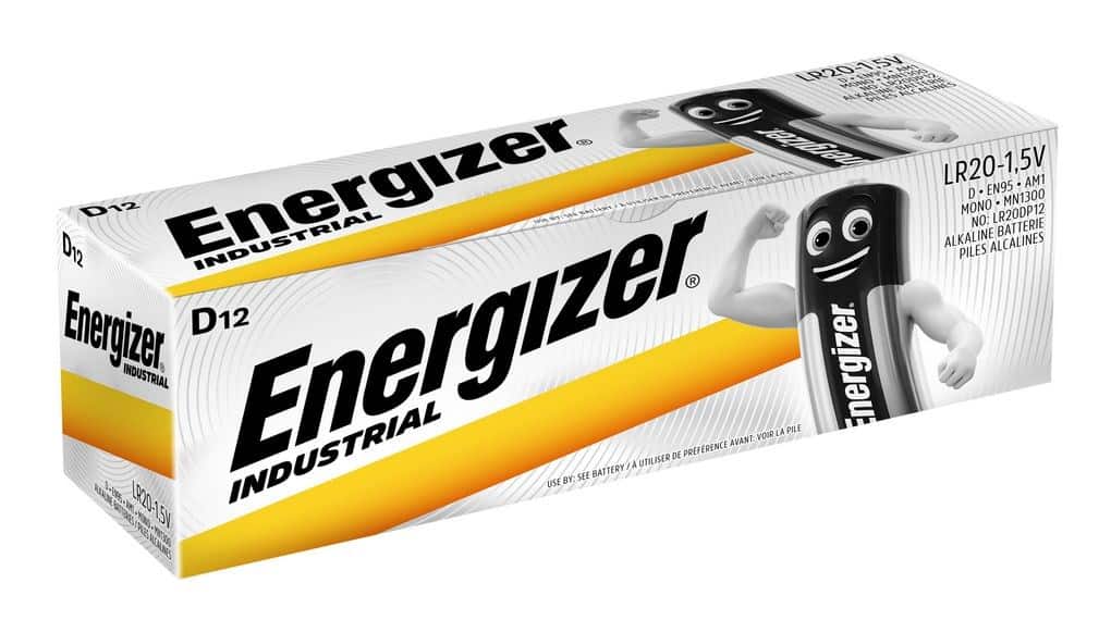 ENERGIZER BATERIE INDUSTRIAL PRO D LR20 1,5V 12 SZTUK — zdjęcie 1 z 2