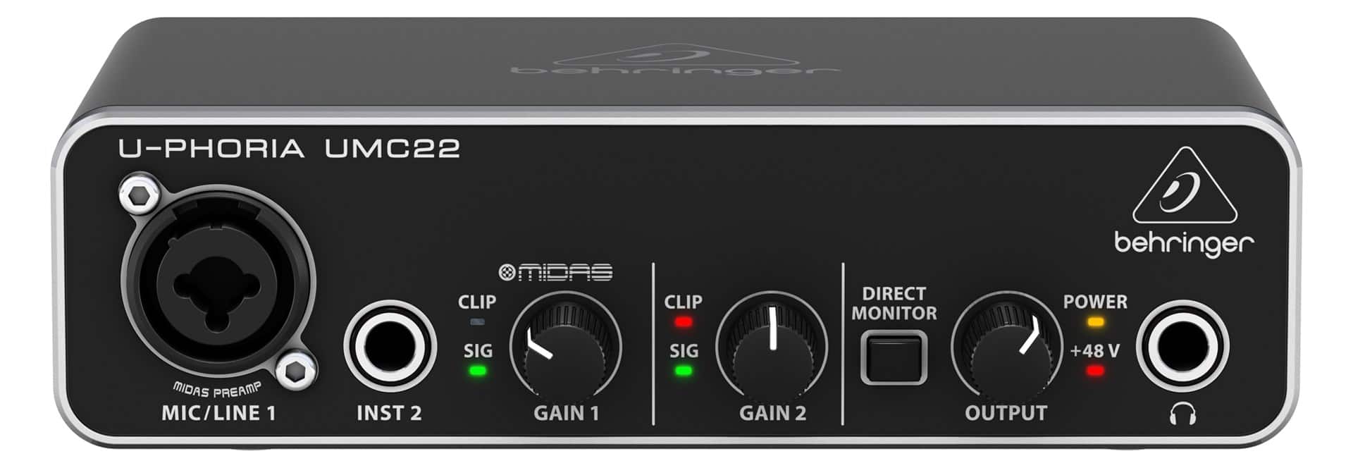 Behringer UMC22 - Interfejs audio USB — zdjęcie 1 z 6