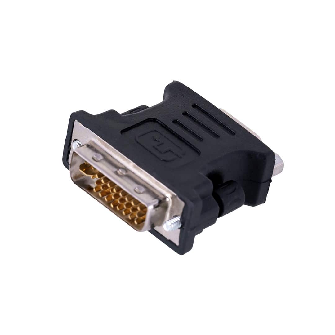 Adapter Lanberg AD-0012-BK (DVI-I (Dual link) M - D-Sub (VGA) F; kolor czarny) — zdjęcie 1 z 6