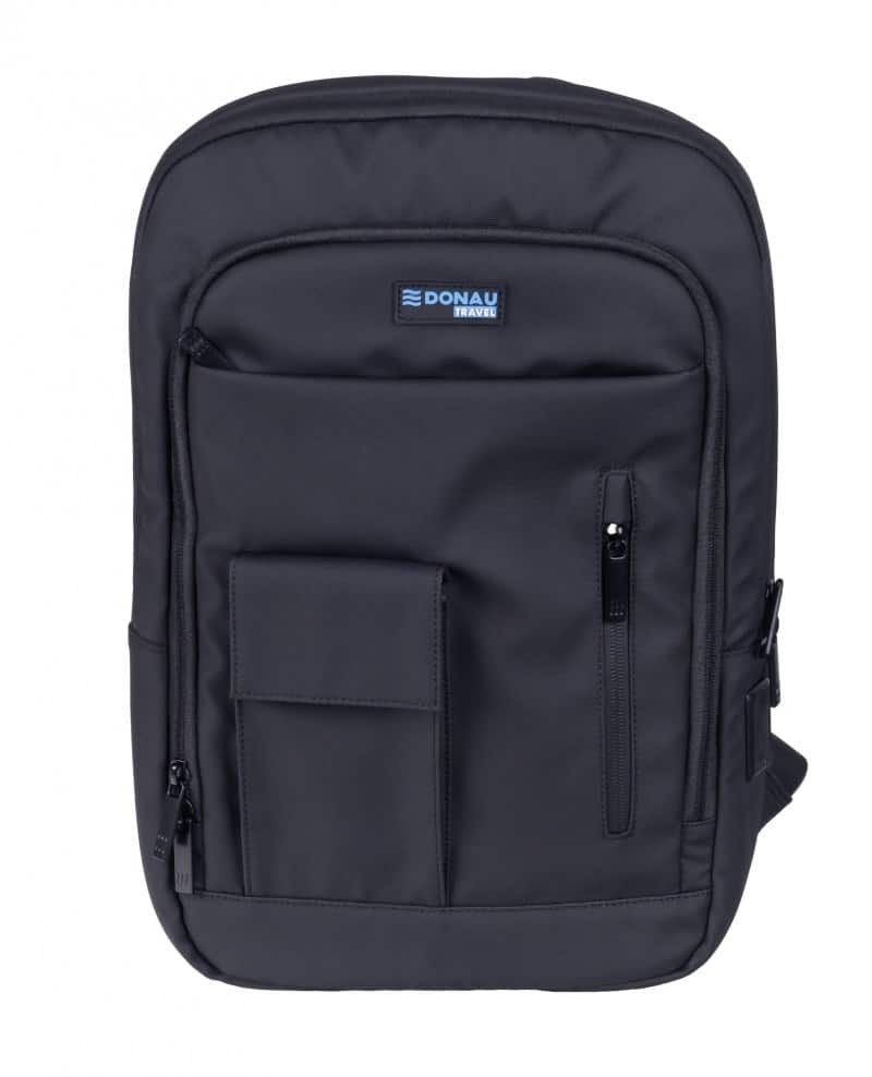 DONAU TRAVEL Plecak Rome, 13,3", 9l, czarny — zdjęcie 1 z 8