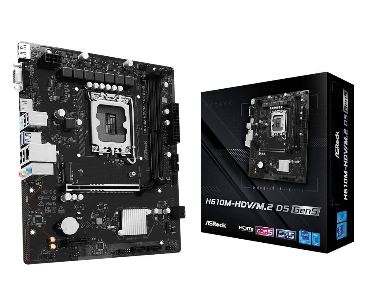 Płyta główna Asrock H610M-HDV/M.2 D5 GEN5 — zdjęcie 1 z 5