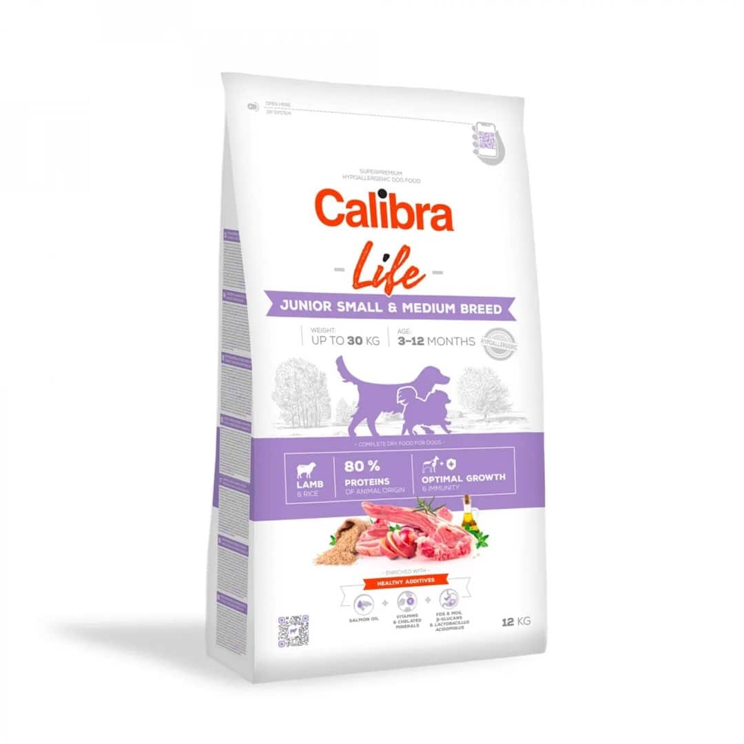 CALIBRA DOG life junior small&medium breed lamb 12kg