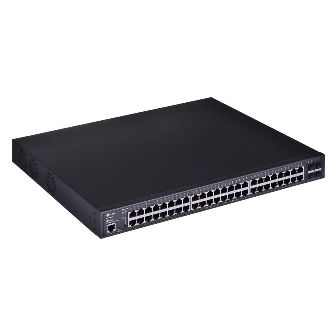 Switch TP-LINK TL-SG3452XP Zarządzalny L2+ JetStream, 48 portów gigabitowych PoE+, 4 sloty SFP+ 10GE — zdjęcie 1 z 4