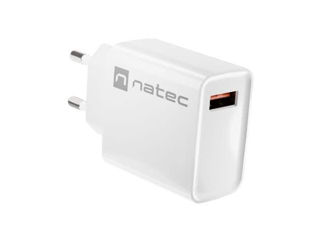 NATEC RIBERA USB-A 18W Biała Ładowarka — zdjęcie 1 z 8