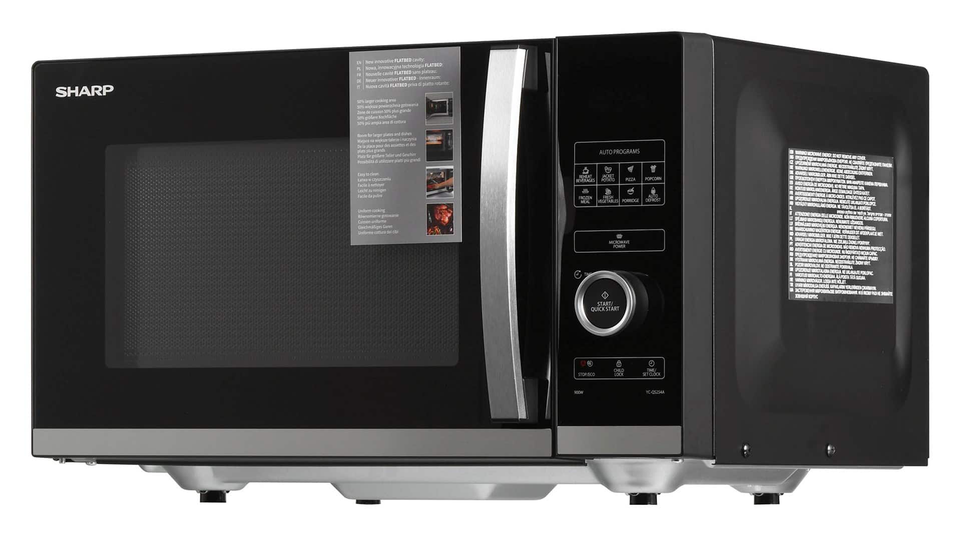 Kuchenka mikrofalowa SHARP YC-QS254AE-B — zdjęcie 1 z 8