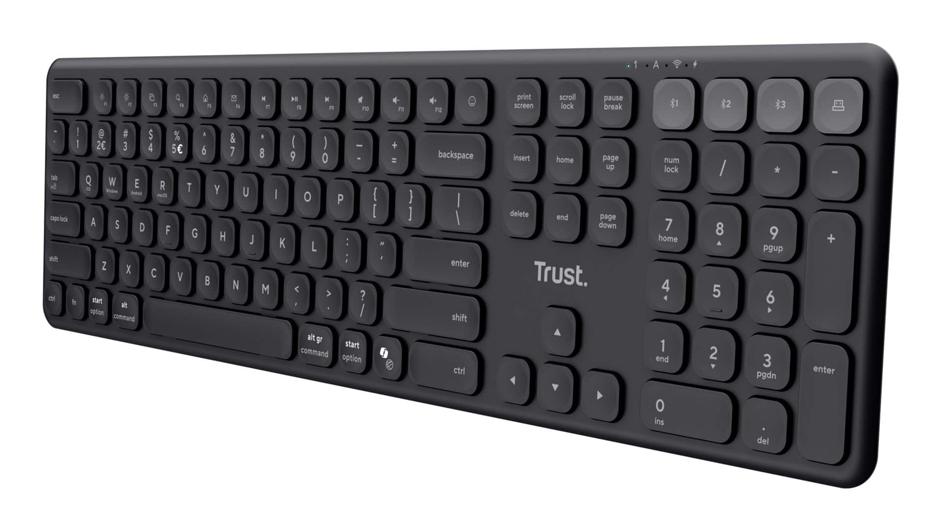 Klawiatura Trust VAIYA WIRELESS US Black — zdjęcie 1 z 7