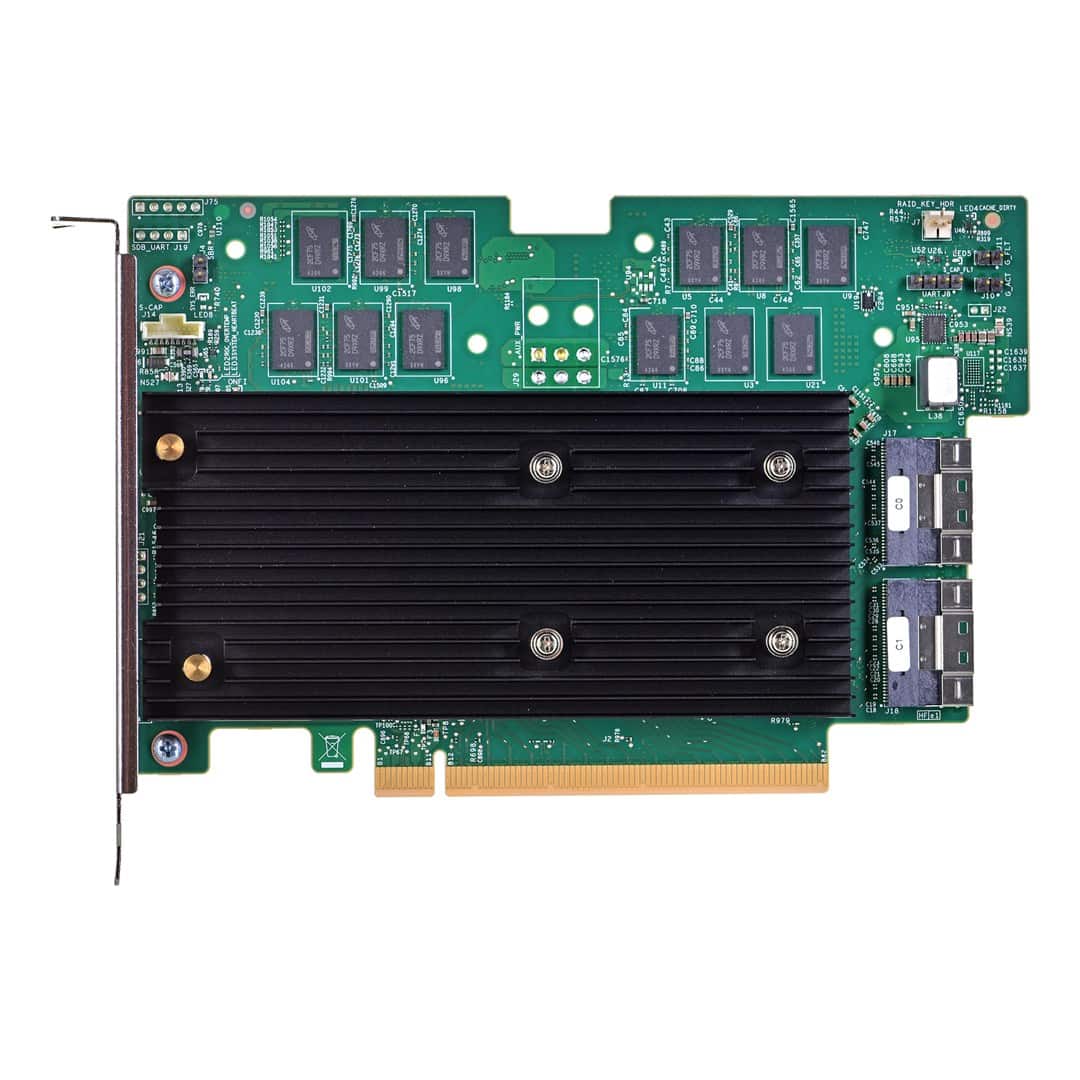 Broadcom MegaRAID 9670W-16i 24Gb/s SAS/SATA/NVMe 8GB PCIe 4.0 x8, 2 x8 SFF-8654 — zdjęcie 1 z 2