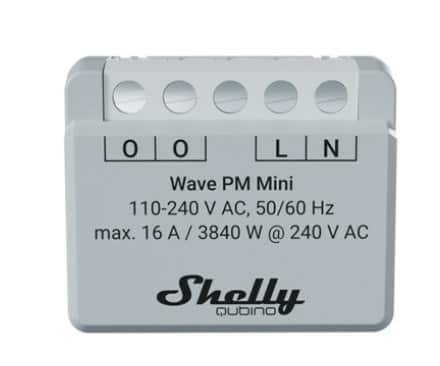 Inteligentny sterownik do pomiaru zużycia energii Z-Wave Shelly Wave PM Mini — zdjęcie 1 z 5