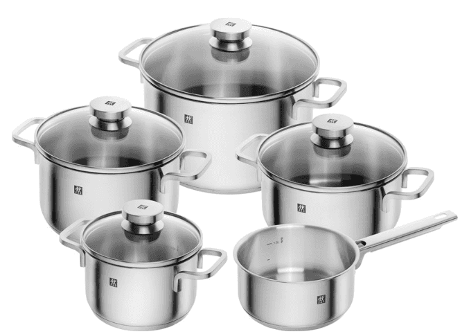 Zestaw 5 garnków ZWILLING Focus 66670-000-0 z pokrywką — zdjęcie 1 z 6