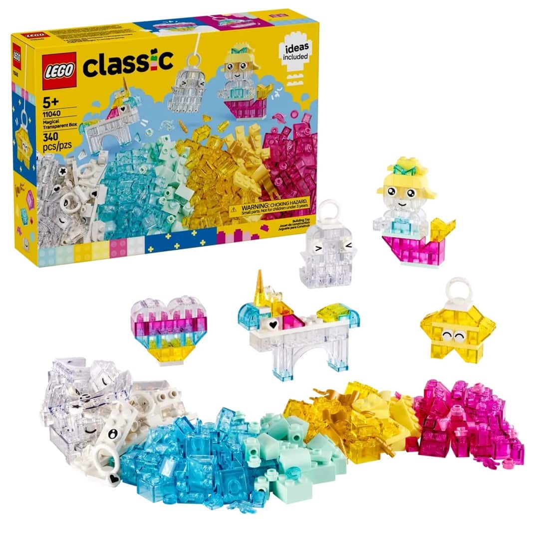 LEGO Classic 11040 - Magiczny zestaw z przezroczystymi klockami — zdjęcie 1 z 8