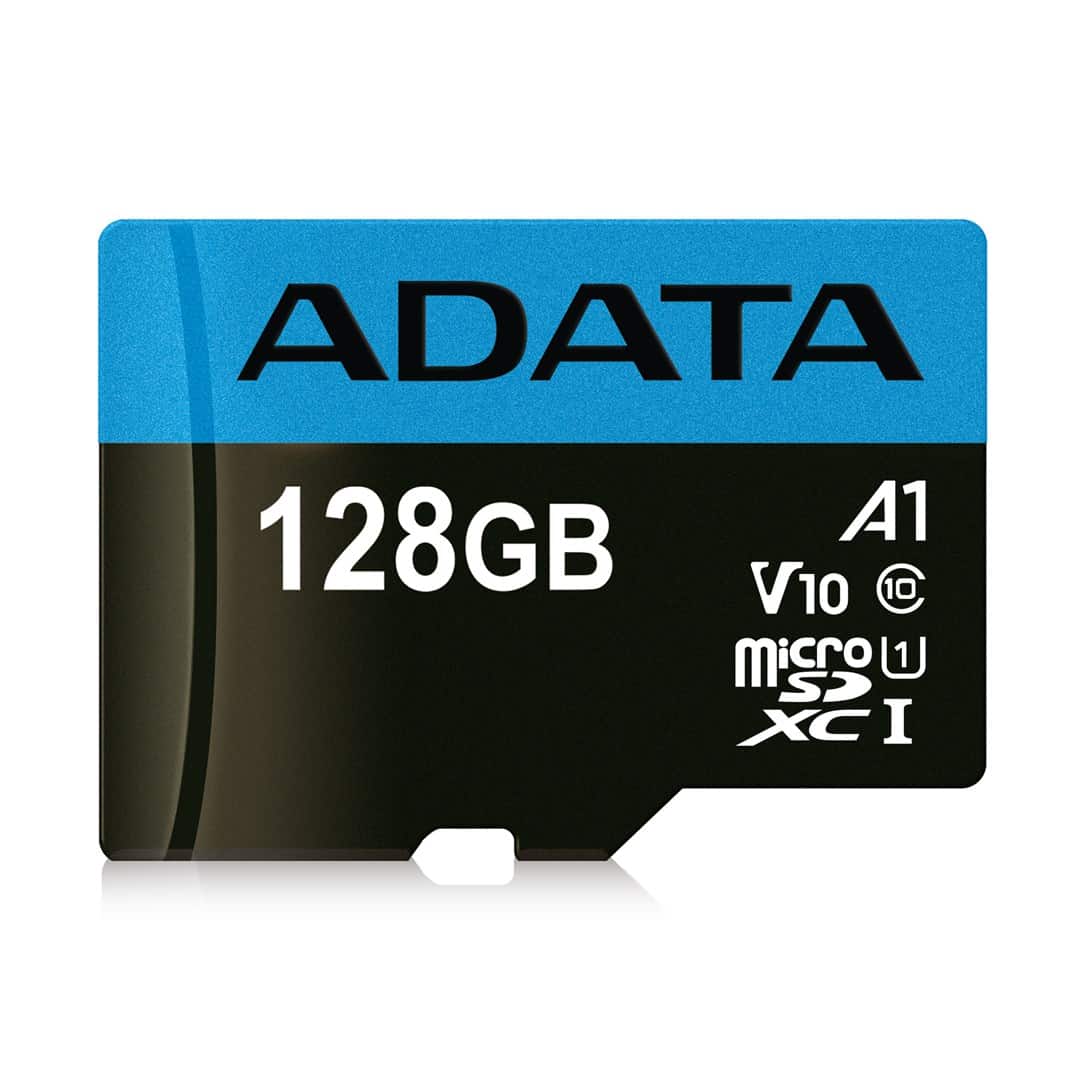 Karta pamięci z adapterem ADATA Premier AUSDX128GUICL10A1-RA1 (128GB; Class 10; + adapter) — zdjęcie 1 z 3