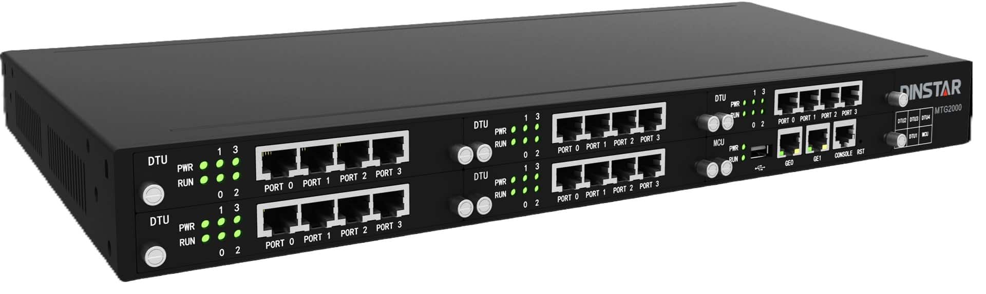 Dinstar MTG2000-4E1 - Digital VoIP Bramka, 4* E1/T1, 1U chassis, SIP, PRI, SS7 Redundant power supplies
