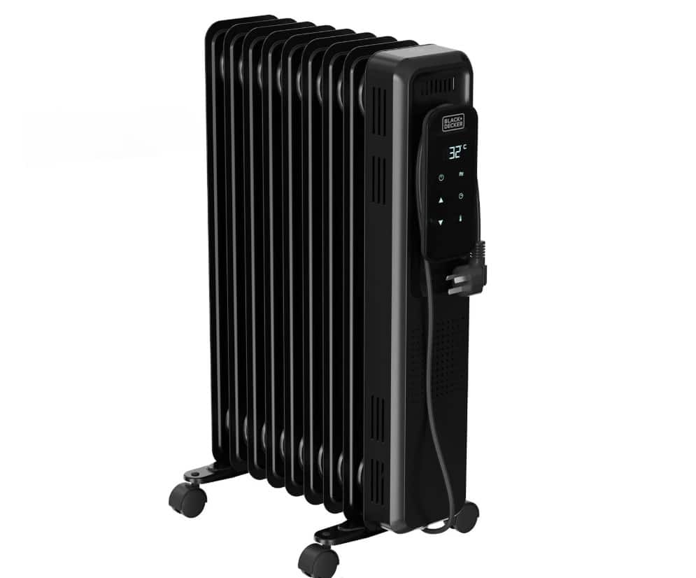 Grzejnik olejowy Black+Decker BXRA2001E (2000W; 9 elementów) — zdjęcie 1 z 5