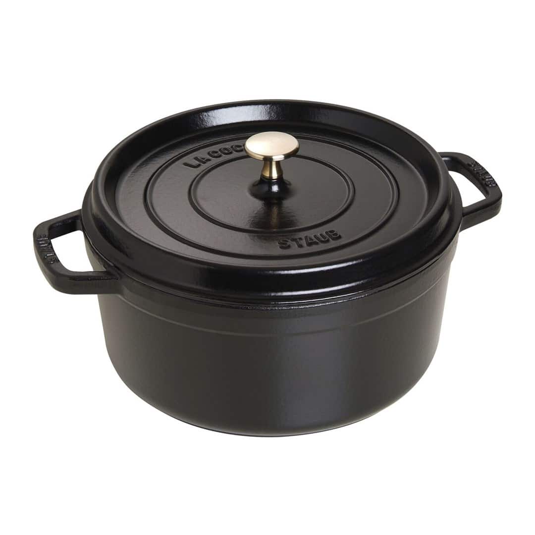 STAUB Garnek żeliwny okrągły 5,2l czarny — zdjęcie 1 z 5