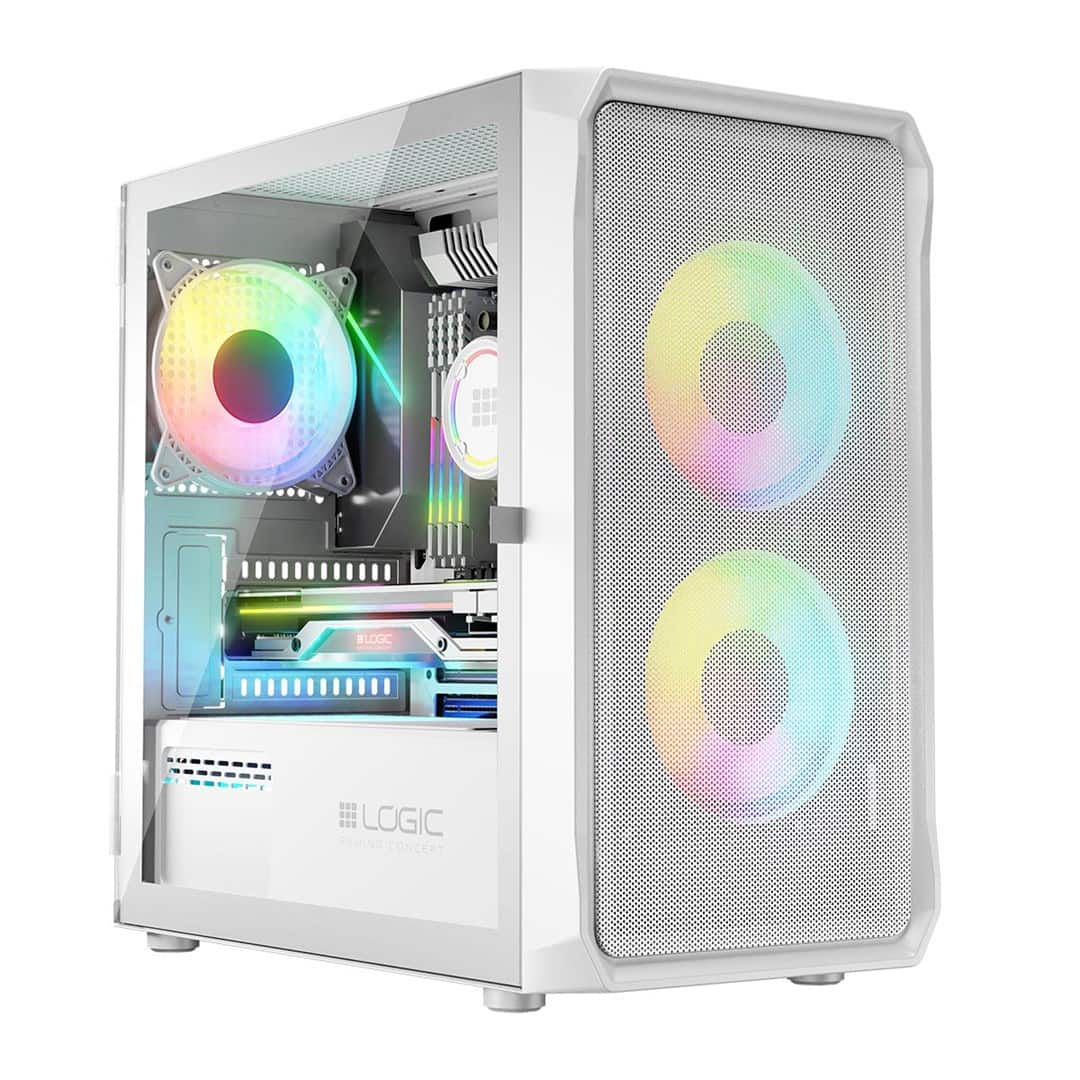 LOGIC OBUDOWA PORTOS ARGB MINI USB 3.0 WHITE — zdjęcie 1 z 8