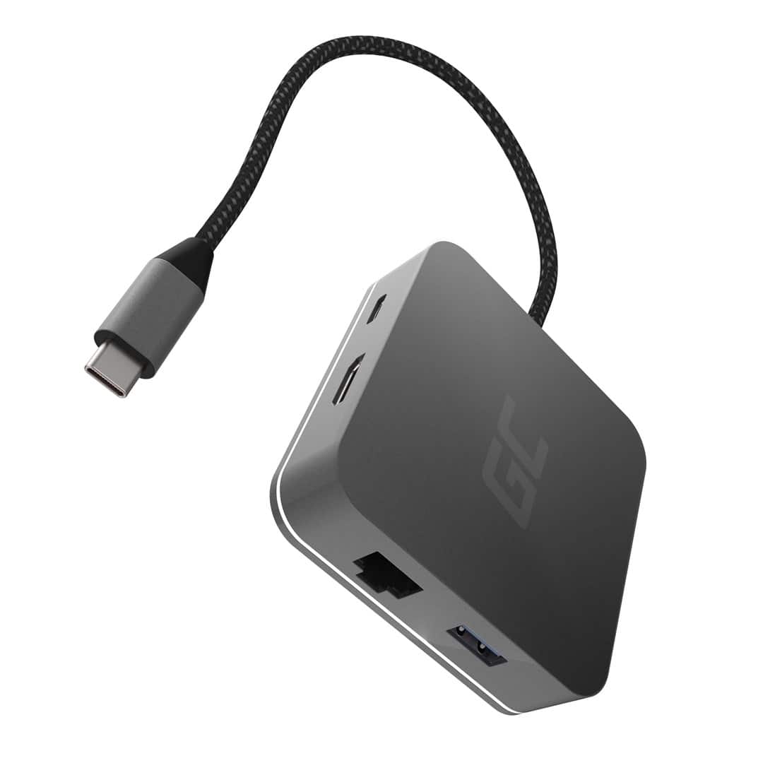 GREEN CELL ADAPTER USB-C 6W1, 60g, 109mm — zdjęcie 1 z 5