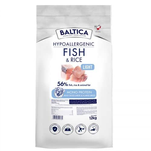 BALTICA NUTRACEUTIC Hypoallergenic Fish & Rice Light L / XL 12kg — zdjęcie 1 z 2