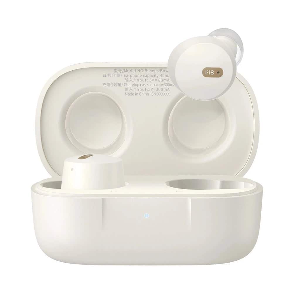 Słuchawki bezprzewodowe Baseus Bowie E18 (biały) — zdjęcie 1 z 8