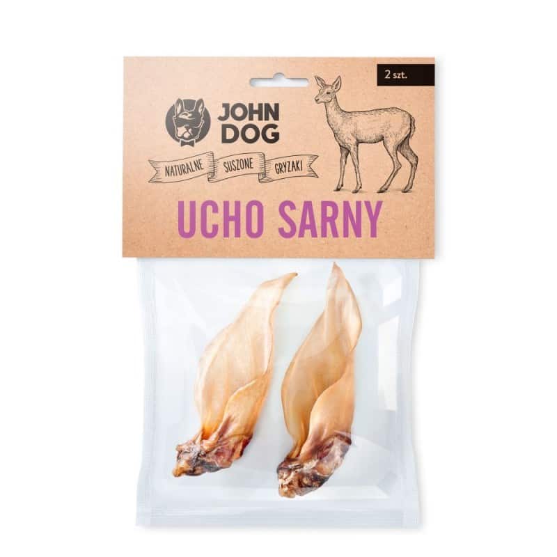 JOHN DOG GRYZAKINATURALNE ALL Ucho sarny 200g