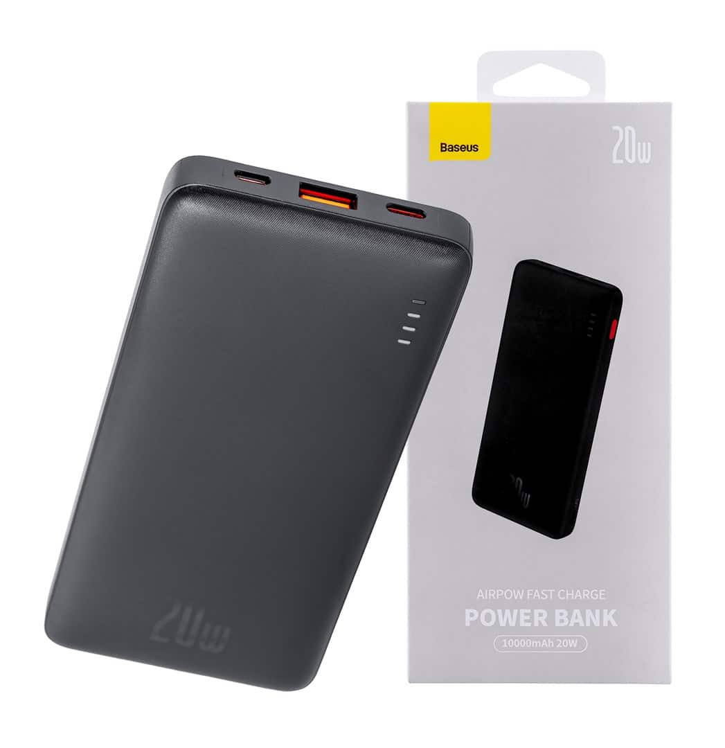 BASUES POWERBANK AIRPOW 10000MAH 20W (CZARNY) — zdjęcie 1 z 8