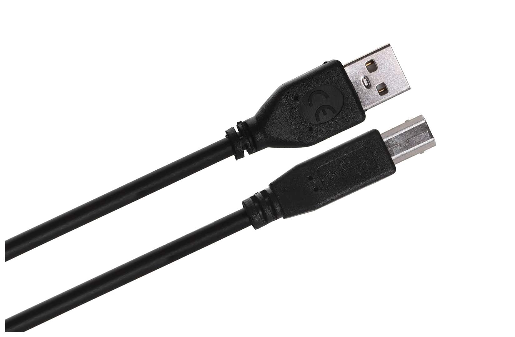Kabel GEMBIRD CCF-USB2-AMBM-10 (USB 2.0 typu A M - USB 2.0 typu B M; 3m; kolor czarny) — zdjęcie 1 z 3