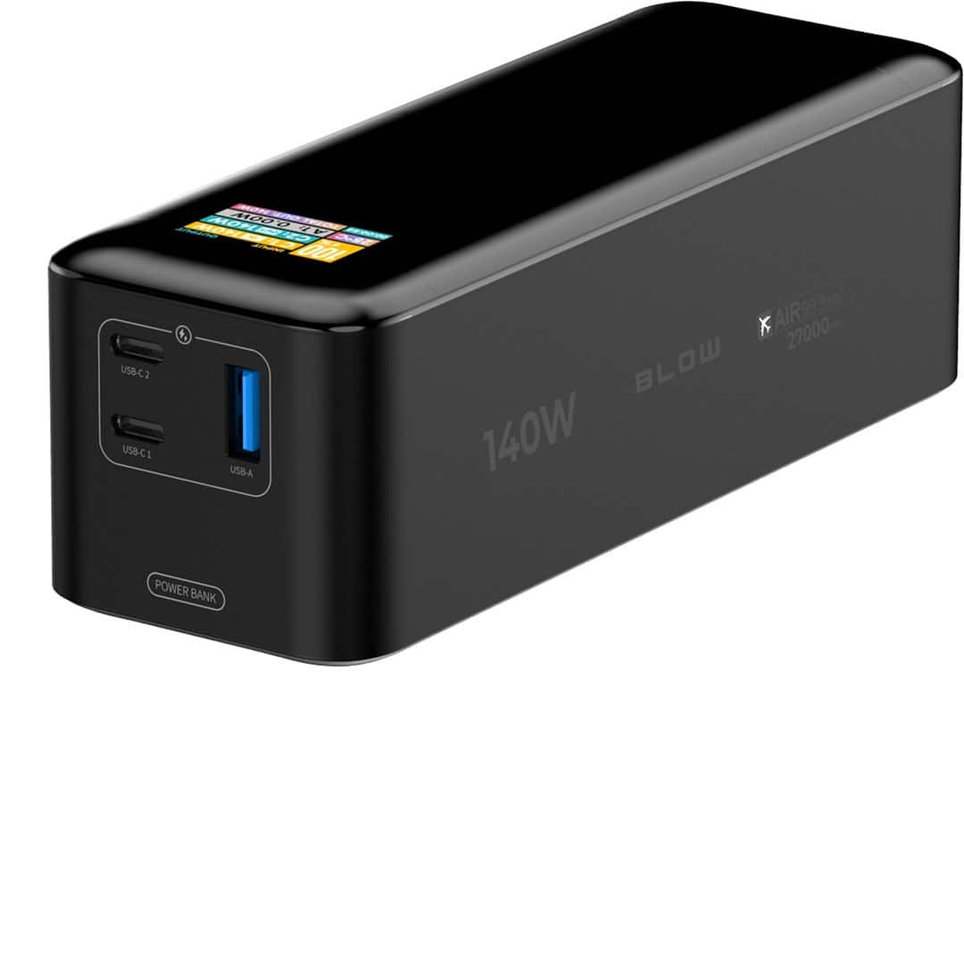 BLOW POWER BANK 27000MAH PD 140W AIR99.9 CZARNY — zdjęcie 1 z 8