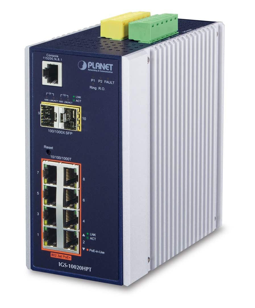 Switch Planet IGS-10020HPT 8x 10/100/1000Mbps