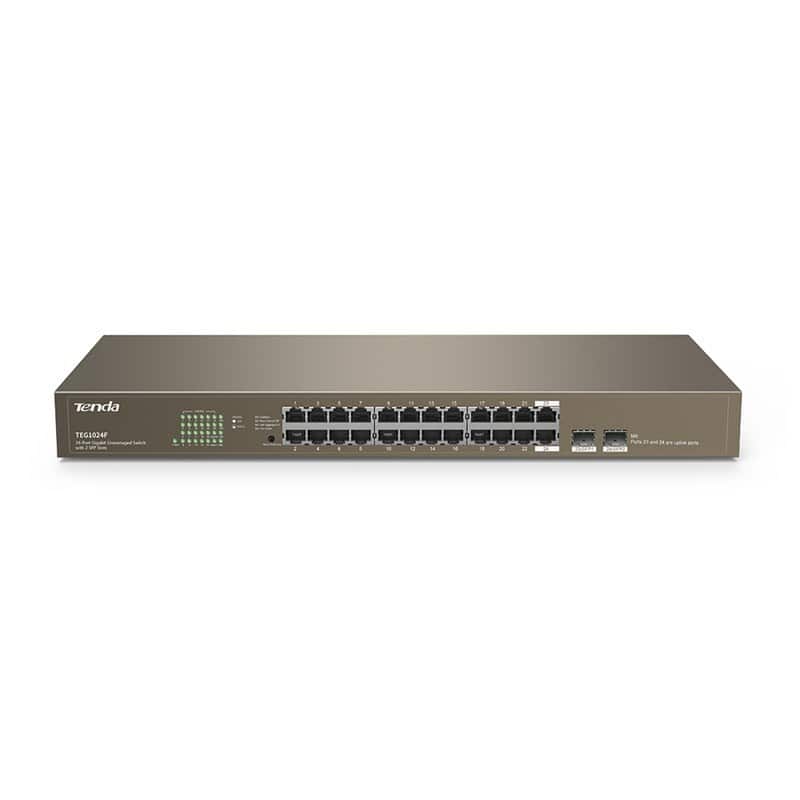 Switch Tenda TEG1024F 24x 10/100/1000Mbps — zdjęcie 1 z 3