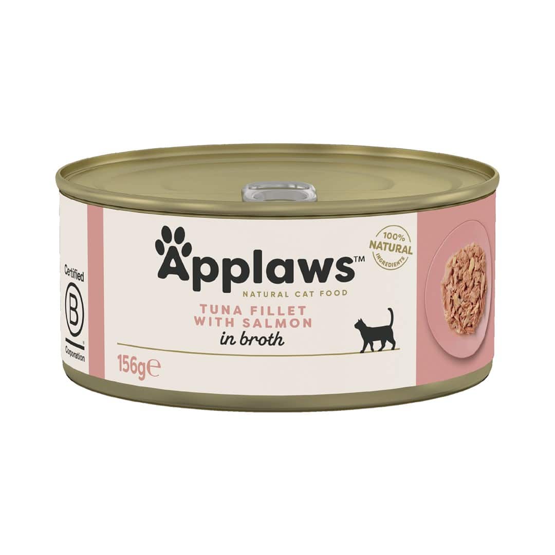 Applaws Cat Tin Tuna Fillet with Salmon in Broth 156g — zdjęcie 1 z 3