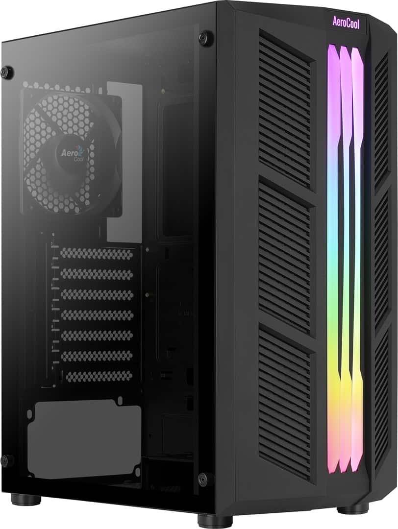 OBUDOWA AEROCOOL PGS PRIME-G-BK-v1 RGB czarna — zdjęcie 1 z 8