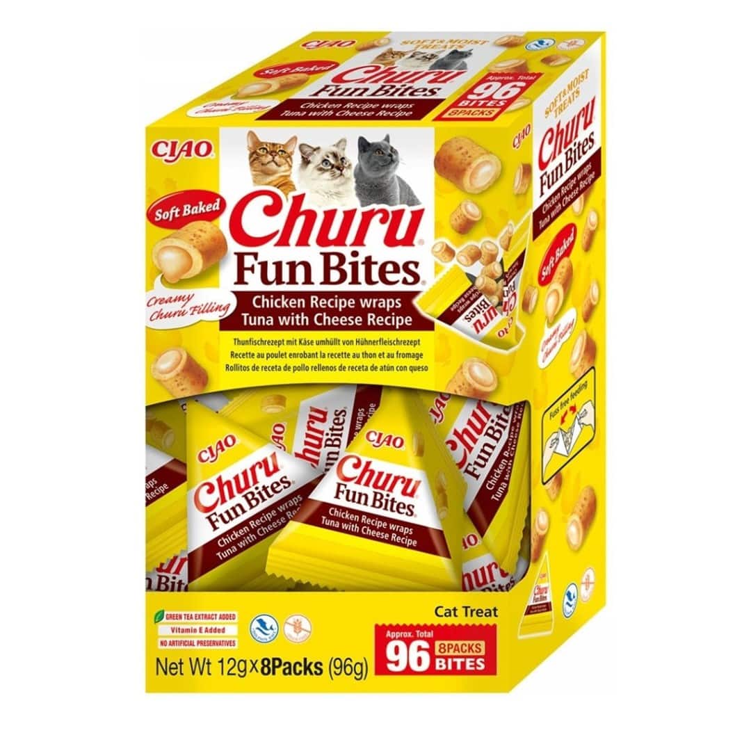 INABA CAT FUN BITES Chicken&Tuna&Ccheese 96g