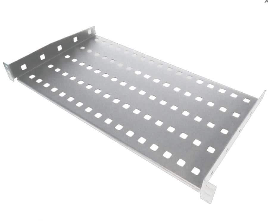 Półka stała 19" 1U głęb. 280mm Szara