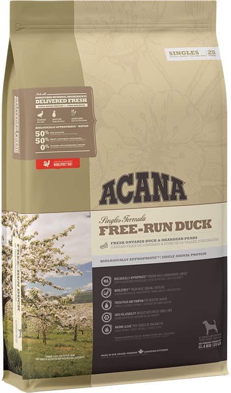 ACANA SINGLES Free-Run Duck - sucha karma dla psa - 11,4 kg — zdjęcie 1 z 3