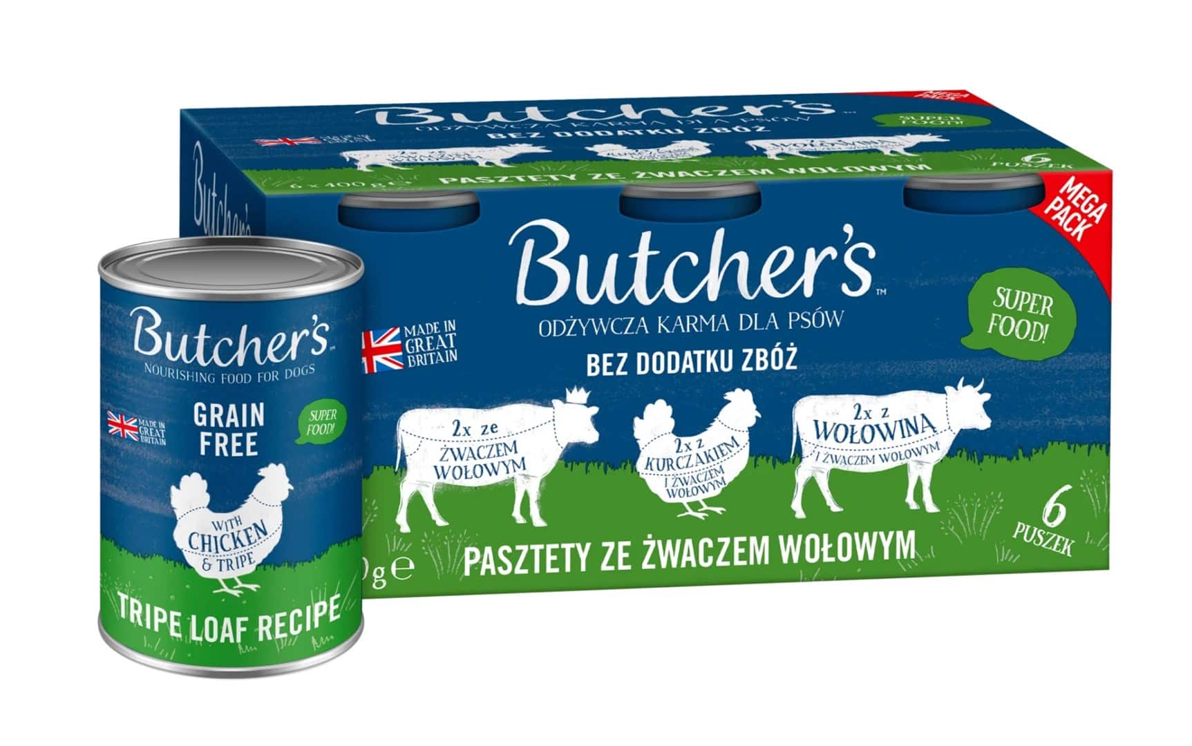 Butcher's Original Tripe megapack 6 x 400g