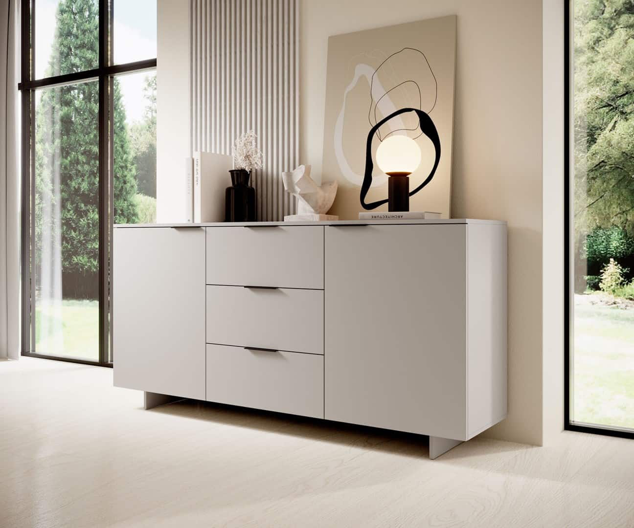Komoda 2D3S ALMA 180x41,5xH90 kaszmir — zdjęcie 1 z 4